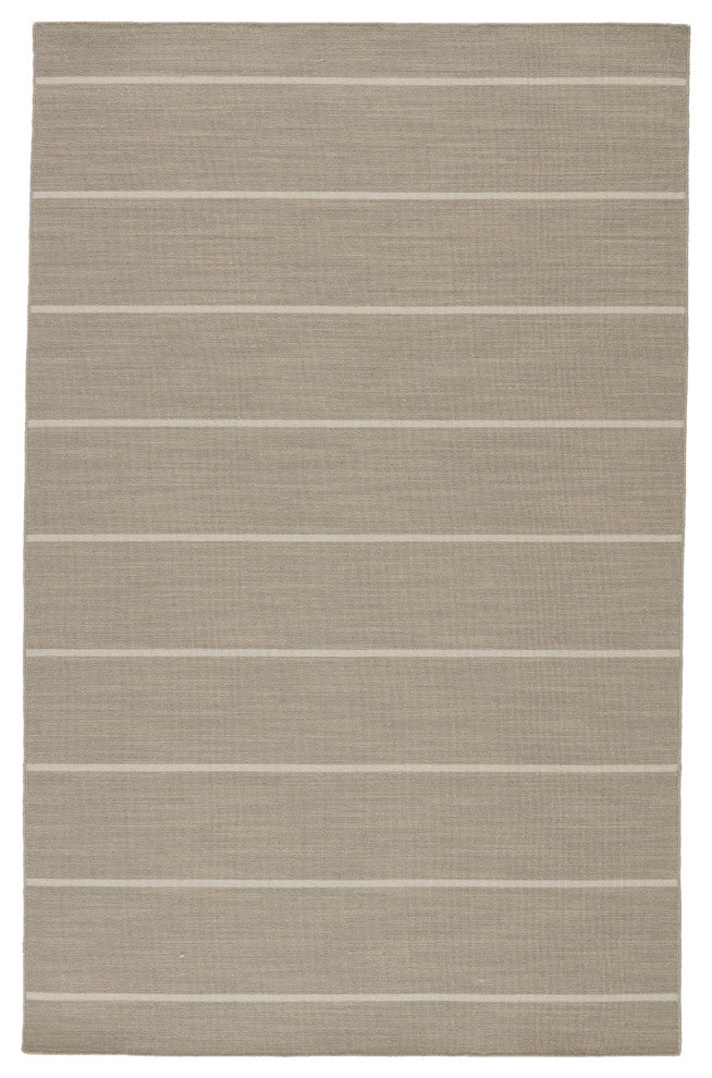 Jaipur Living Cape Cod Handmade Striped Gray/ White Runner Rug 2'6"X8'