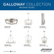 Galloway 6-Light 28.25" Brushed Nickel Chandelier With Grey Washed Oak Accents