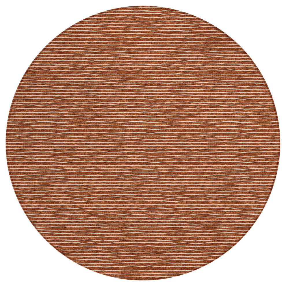 Indoor/Outdoor Laidley LA1 Paprika Machine Washable 10' x 10' Rug