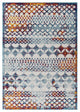 Vintage Abstract Diamond Moroccan Trellis 5x8 Indoor and Outdoor Area Rug