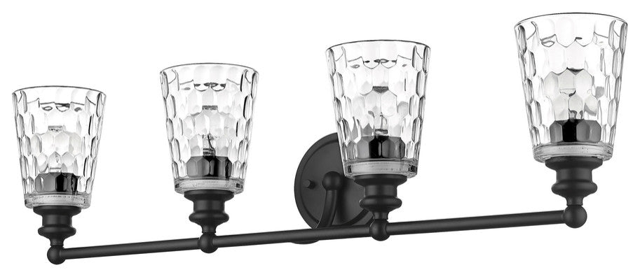 Mae 4-Light Matte Black Vanity
