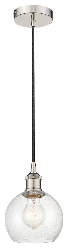 Innovations 616-1P-PN-G124-6-LED 1-Light Mini Pendant, Polished Nickel