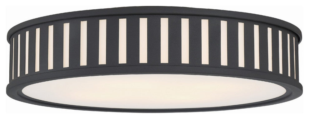 Kendal 4-Light Ceiling Mount, Black Forged