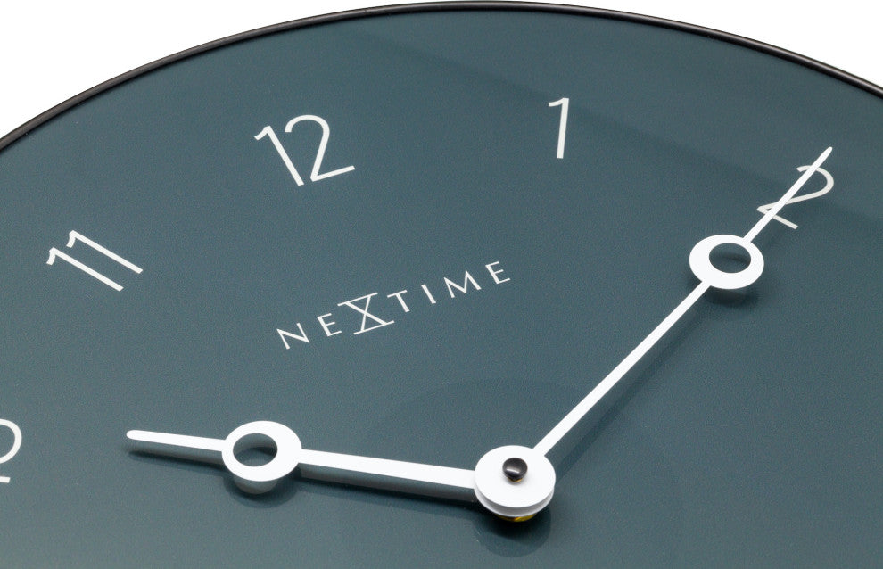 NeXtime Carousel Wall Clock, Greenish Grey