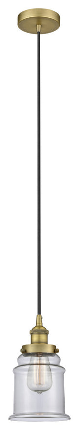 Innovations 616-1PH-BB-G182 1-Light Mini Pendant, Brushed Brass
