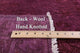 2' 8" X 9' 9" Runner Overdyed Full Pile Hand Knotted Wool Rug - Q12728