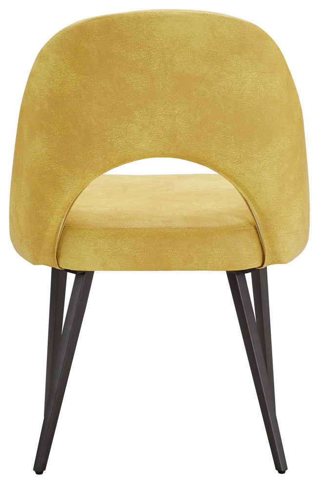 Tierno Upholstered Dining Chairs (Set of 2) - Yellow PU Leather