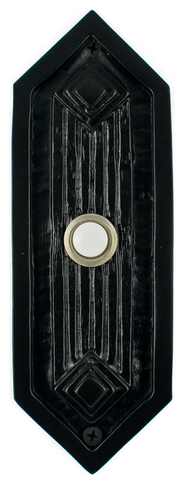 Petwer Doorbell Mission Hawk Hill Hardware, Wrought Iron
