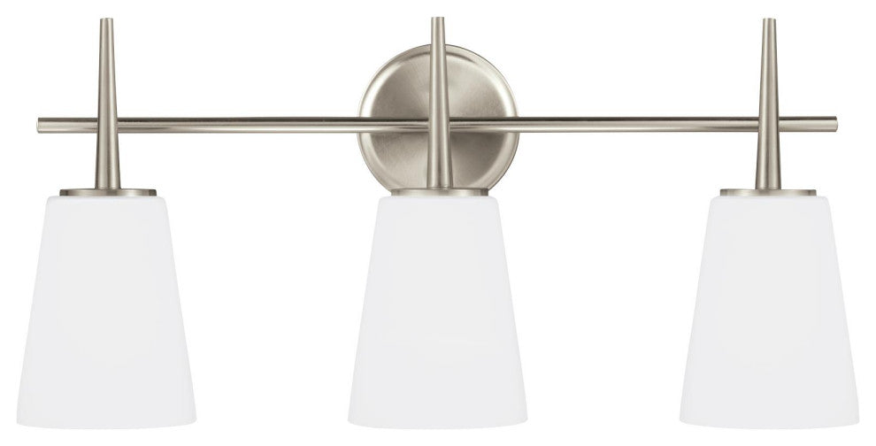 Driscoll 3-Light Wall/Bath, Brushed Nickel