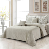 5 Piece Glena Gatework Bedspread, 122" X 106