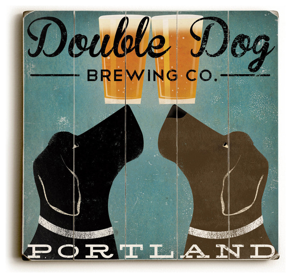 Black Dog Brewing Co Wooden Sign