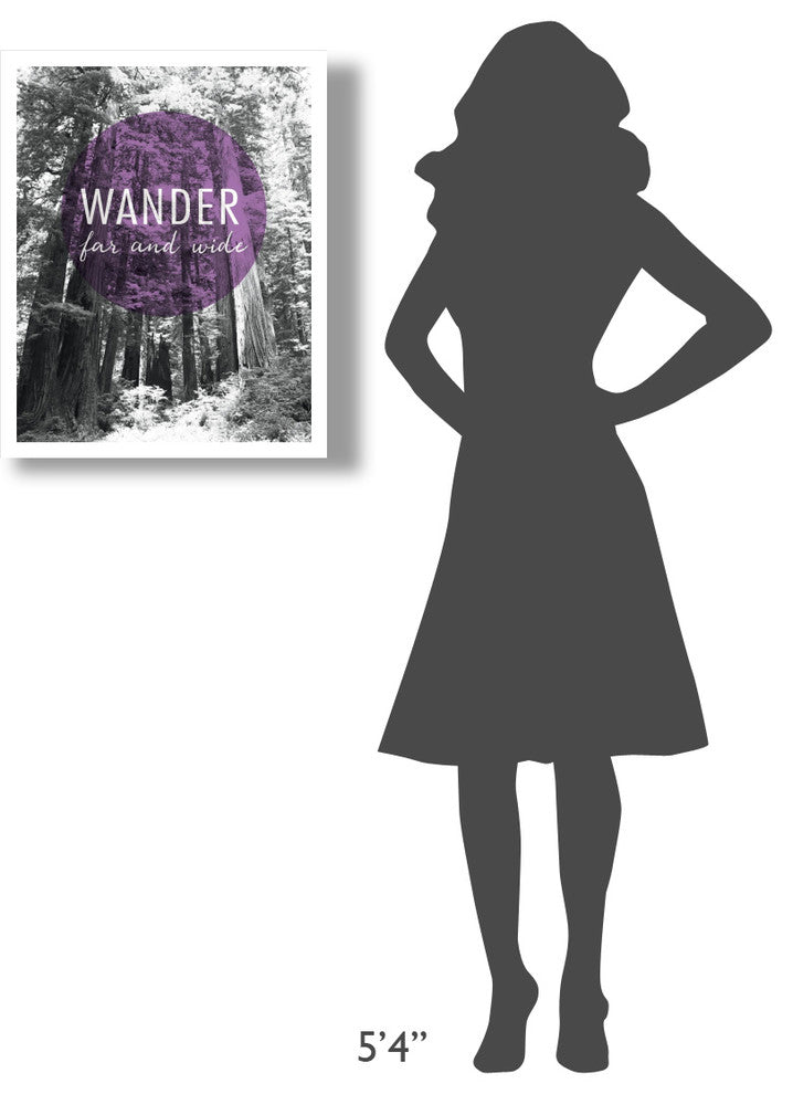 "Wander Far and Wide" Digital Paper Print by Laura Marshall, 22"x26"