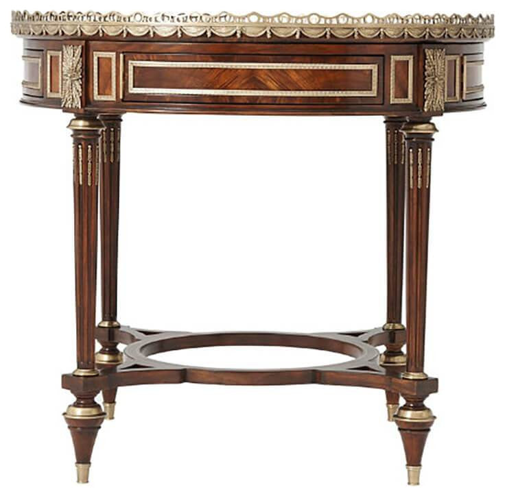 Louis XVI Mahogany Mechanical Center Table