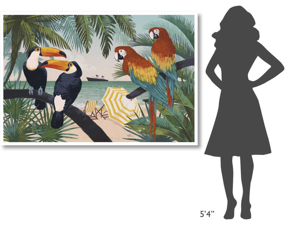 "Welcome to Paradise VI" Digital Paper Print by Janelle Penner, 62"x42"