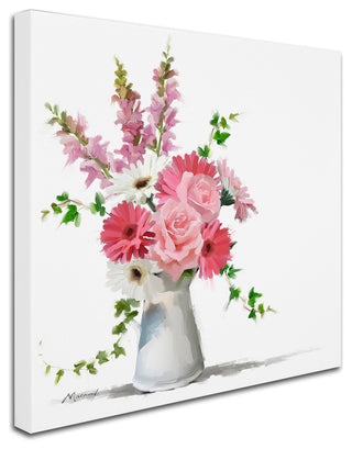The Macneil Studio 'Pink Flowers' Canvas Art, 14"x14"