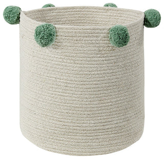 Bubbly Basket, Natural/Green