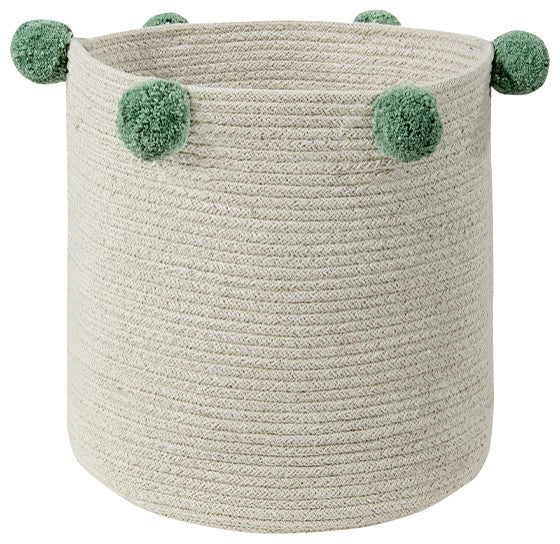 Bubbly Basket, Natural/Green