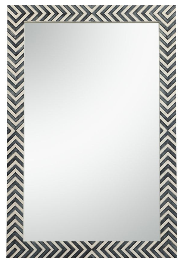 Omar Rectangle Mirror, 28", Chevron