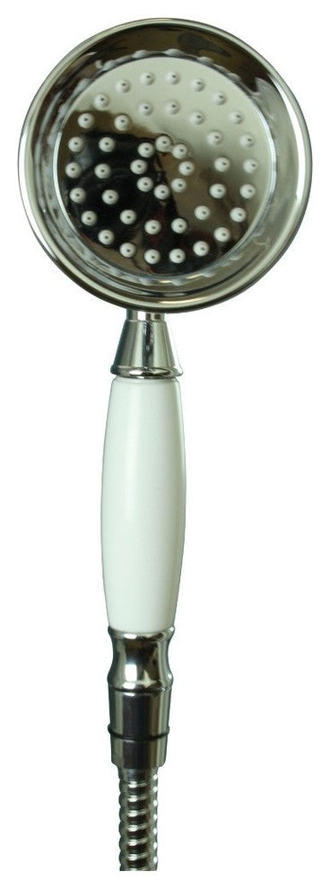 Handheld Telephone Shower Head Set With 58in Flex Hose Chrome