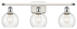 Innovations 516-3W-WPC-G122-6-LED 3 Light Vanity Light, White, Polished Chrome