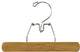 Wooden Clamp Hanger With Easy Snap Lock, Natural, Box of 24