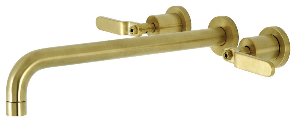 KS8047KL Wall Mount Tub Faucet, Brushed Brass