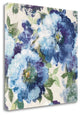 "Indigo Floral Gallery" By Wild Apple Portfolio, Giclee on Gallery Wrap Canvas