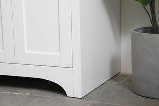 24" Single Bathroom Vanity, White