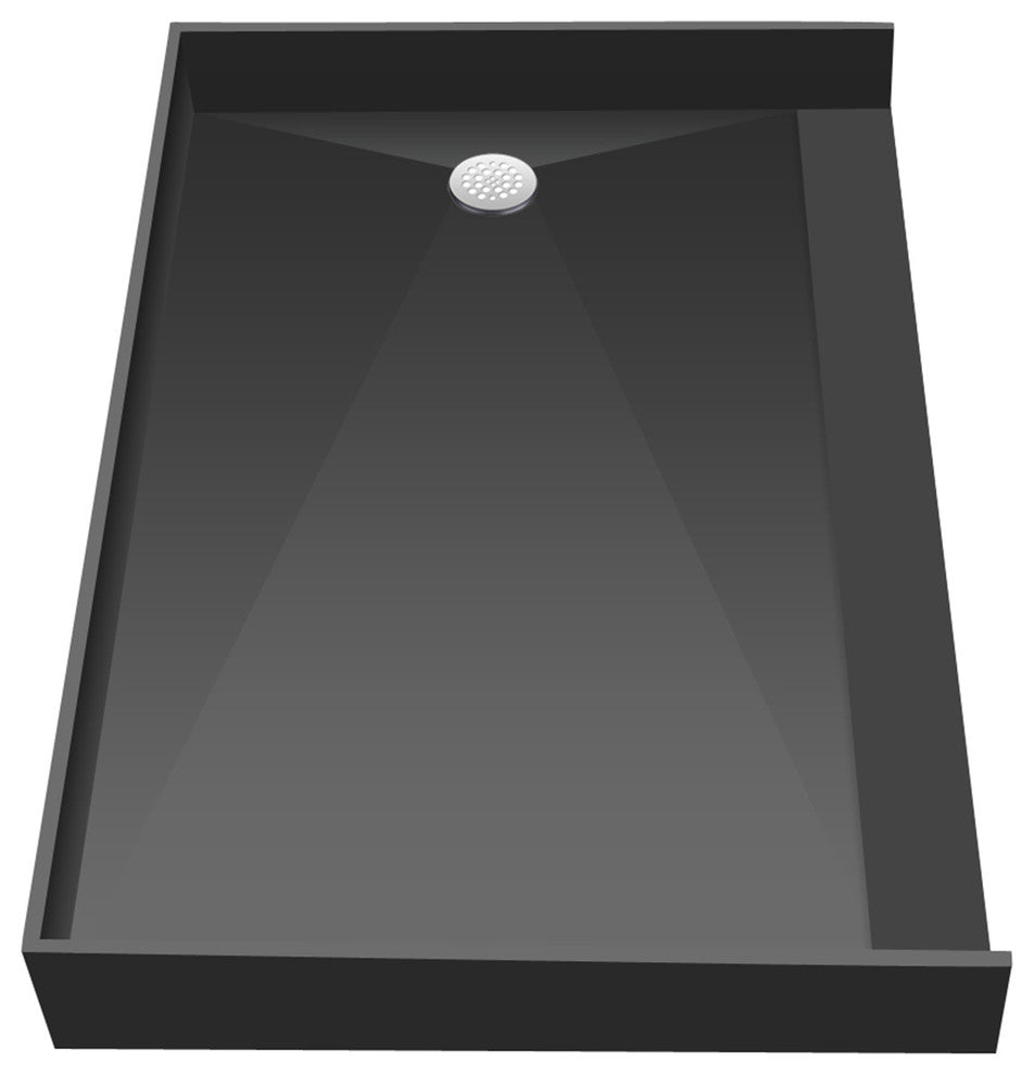 Tile Redi 3054RBF-PVC 30"x54" Curbless Shower Pan With Right PVC Drain