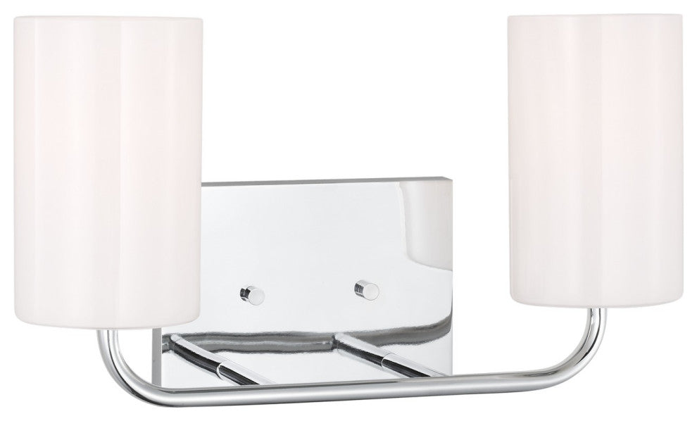 Rhett 2-Light Vanity, Chrome