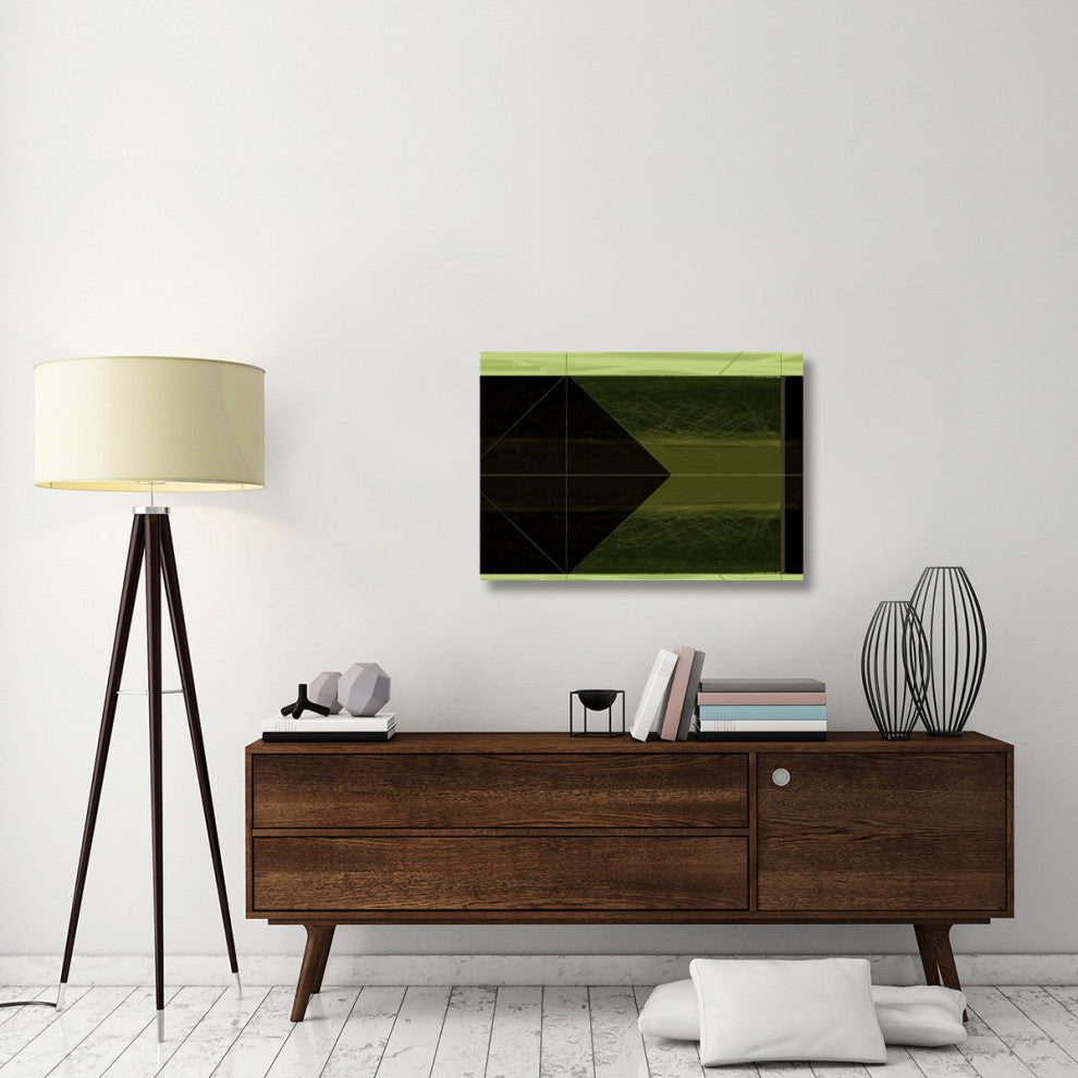 "Abstract Green Cone" Fine Art Print