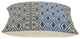Gray and Blue Aztec Diamond Throw Pillow