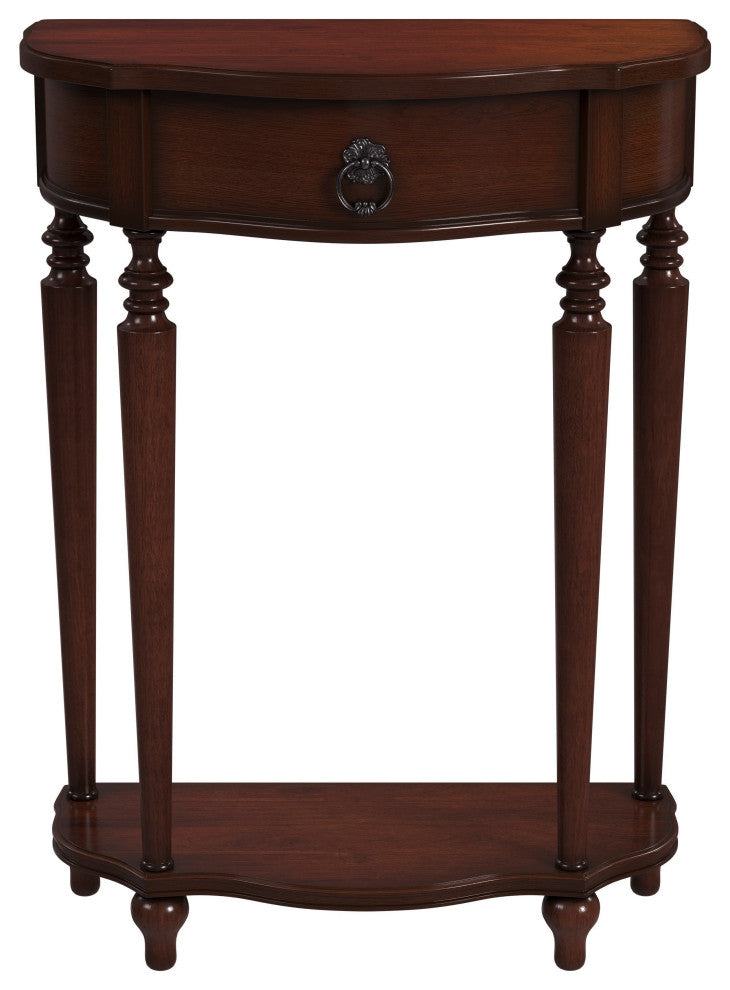 Ashby Painted Console Table, Winter Forest, Cherry Brown