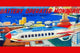 Battery Operated Monorail "Rocket Ship" - Gallery Wrapped Canvas Art 28" x 42"