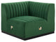 Conjure Channel Tufted Performance Velvet Right Corner Chair