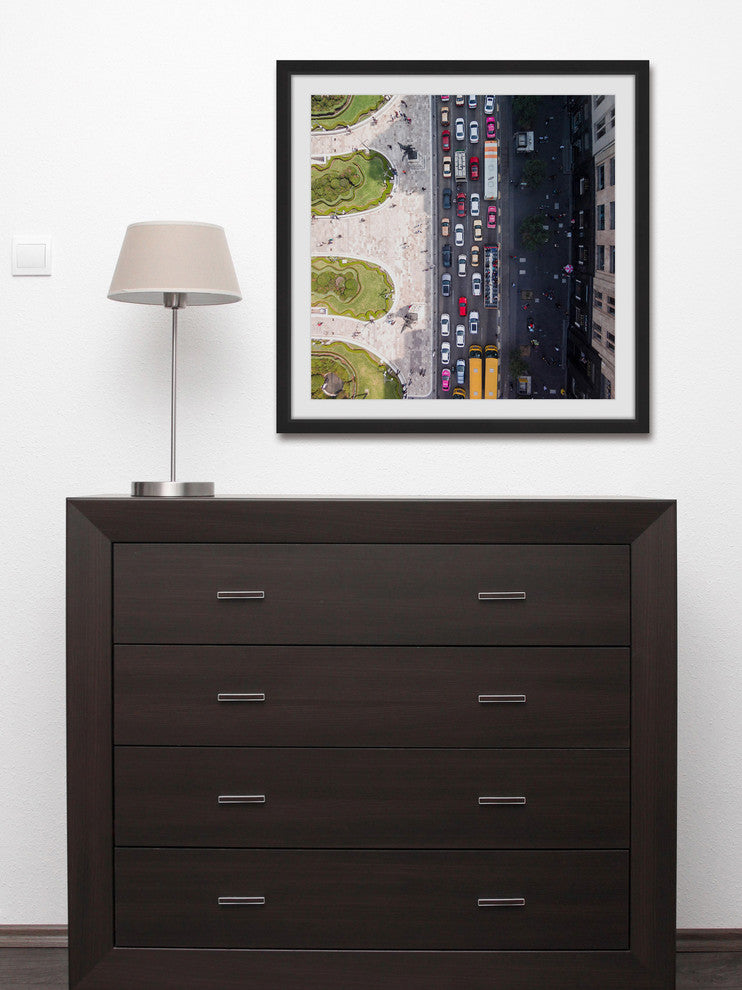 "City Traffic" Framed Print by Karolis Janulis