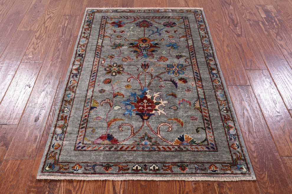 2' 9" X 4' 2" Persian Tabriz Handmade Wool Rug Q9674