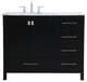 Elegant VF18942BK 42"Single Bathroom Vanity, Black