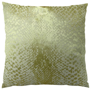 Plutus Hidden World Gold Handmade Throw Pillow, (Double sided  18" x 18")