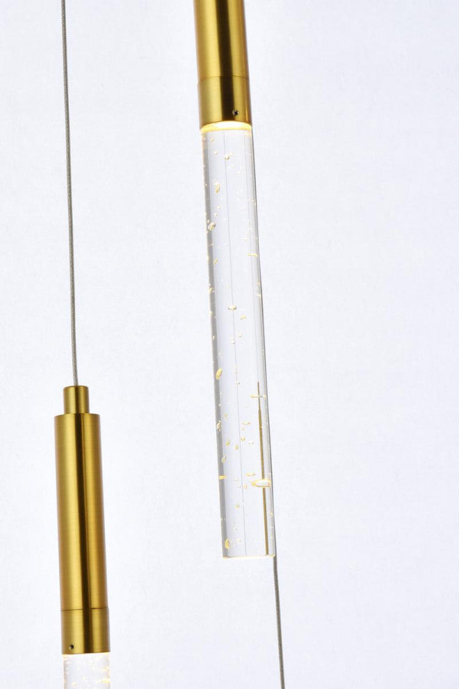 Lux Light 16" 5-Lights Gold Pendant