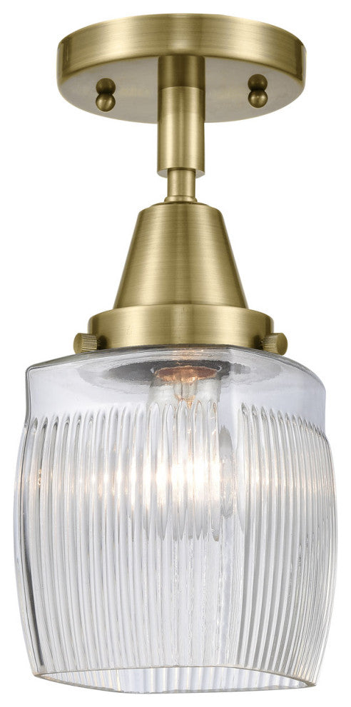 Innovations Lighting 447-1C-AB-G302 Colton 1 Light 5.5" Flush Mount