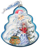 Hand Painted Treasure Chest Tree Glass Scenic Ornament