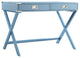 Alastair Campaign Writing Desk, Light Blue