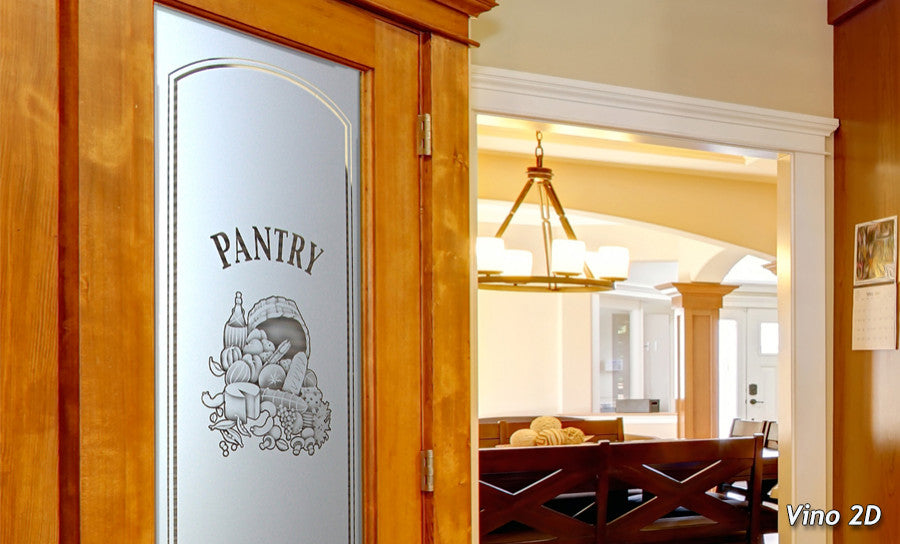 Pantry Door - Vino - Primed - 28" x 80" - Knob on Left - Push Open