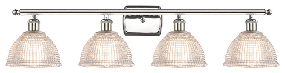 Arietta 3-Light Bath Vanity-Light, Polished Nickel, Clear