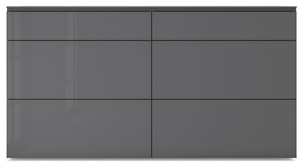 Bedford Dresser, Dark Gull Gray Glass