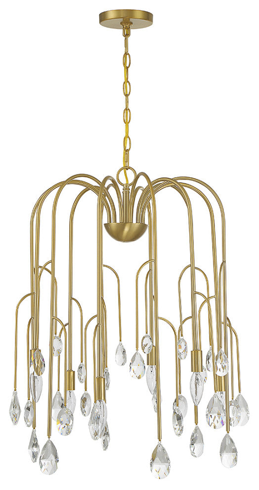 Anholt 6-Light Chandelier, Noble Brass