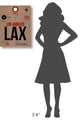 "LAX Los Angeles Luggage Tag 1" Fine Art Print
