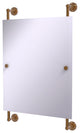 Dottingham Frameless Rail Mounted Mirror, Brushed Bronze