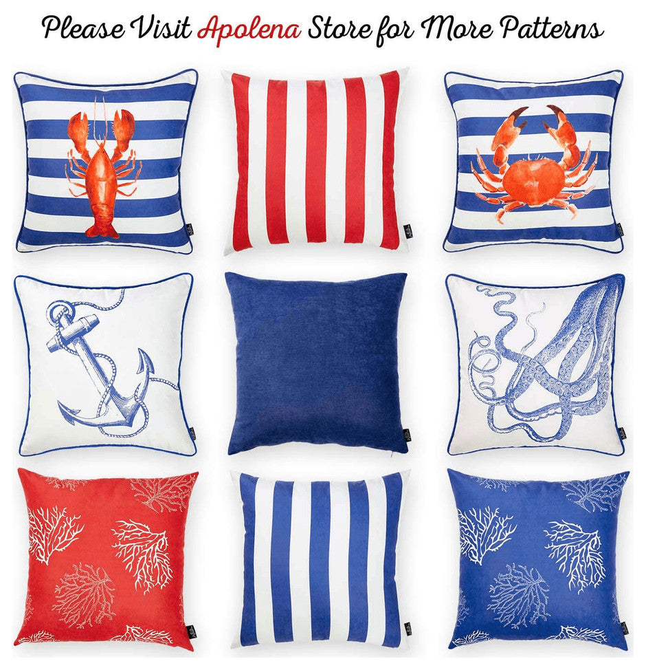 18" Multicolor Throw Pillow